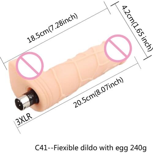 FREDORCH 3XLR Sex Machine bendable Accessories Ultra Soft Skeleton Dildo Sex penis Length 18.5cm sex toys for women sex products