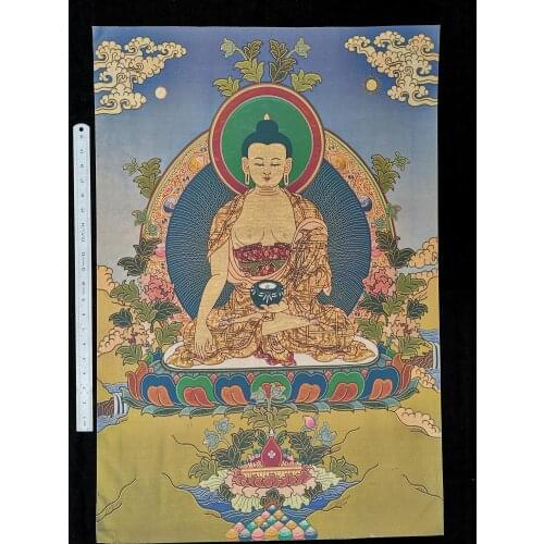YIZHU CULTUER ART COLLECTION VINTAGE DECORATION SACRED BUDDHIST BUDDHAS THANGKA PAINTINGS