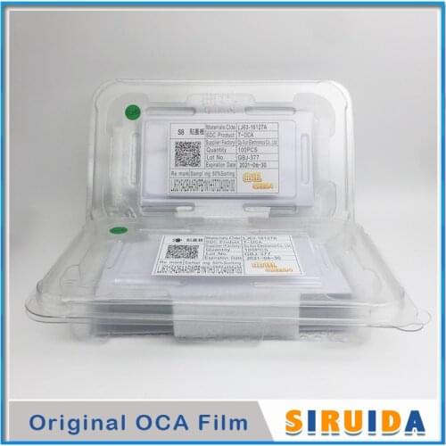 100pcs 3M T-OCA glue 125um For Samsung S20 s8 s9 S10 S10+ plus Note 8 9 TOCA film for curved screen laminating OCA adhesive