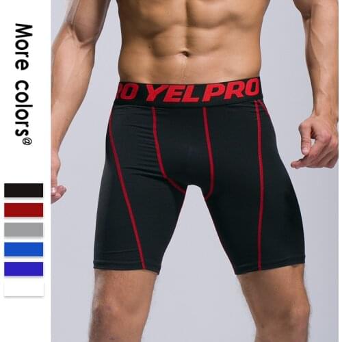 Compression Tights Running Shorts Men Gym Fitness Leggings Quick-drying Elastic Sports Trousers Workout Training Sportwear Pants