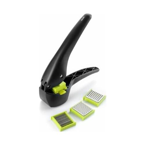 IBILI 735400-laminator-garlic press, black and green, 18 cm
