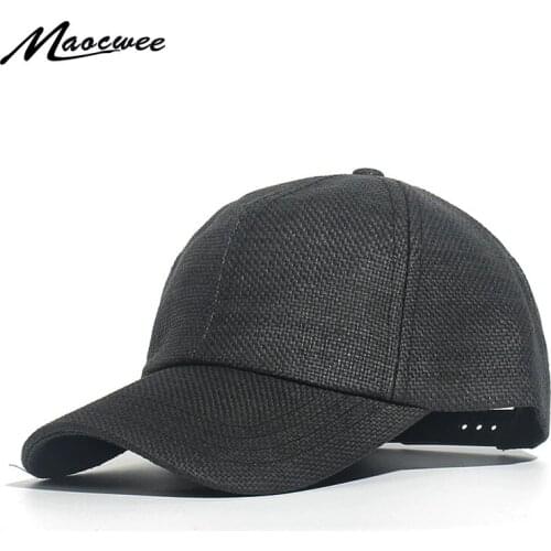 Girl Summer Straw Baseball Cap Hat Solid Adjustable Snapback Caps for Men Women Summer Female Baseball Cap Sun Hats Wholesale
