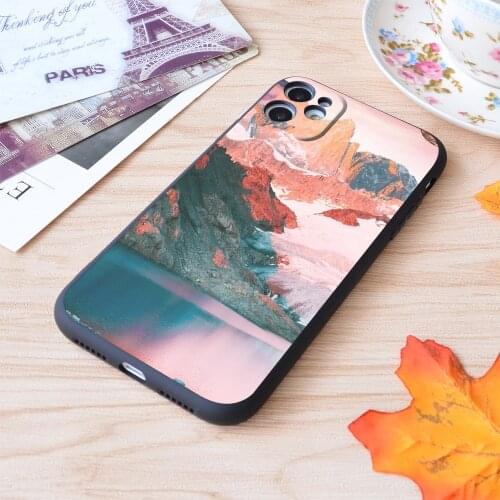 For iPhone Water on Mars Print Soft Matt Apple iPhone Case