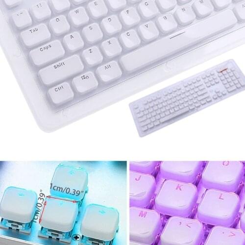 Low Profile Keycap Set for cherry MX Backlit Mechanical Keyboard Crystal Edge P9YA