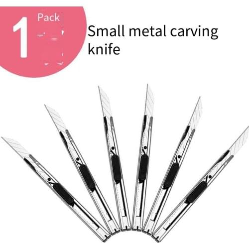 KnifeBurin Scraper Metal knife Unpacking Hand Carving Pocket Blade Paper cutter Scalable Unpacking Demolition Express Nicking
