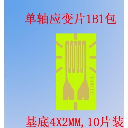 Uniaxial Strain Gauge 4X2mm Basement Stress Strain Testing TSK-1B-120-1A-11L1M2S