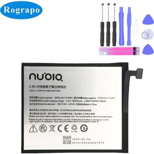 Original 2830mAh Li3827T44P6h726040 Replacement Battery For ZTE Nubia Z11 Mini NX529J Cell Mobile Phone Batteries