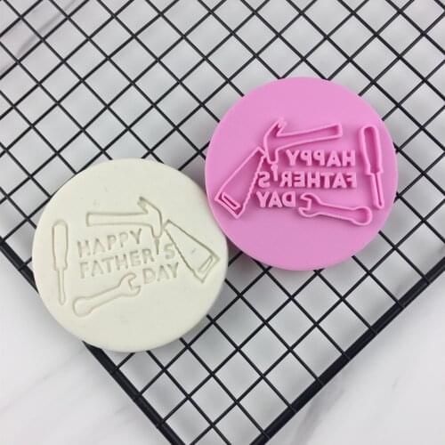 The best dad Happy Fathers Day Cookies Seal Baking Tools Cake Mould Flipping Birthday PLA 3D Customization