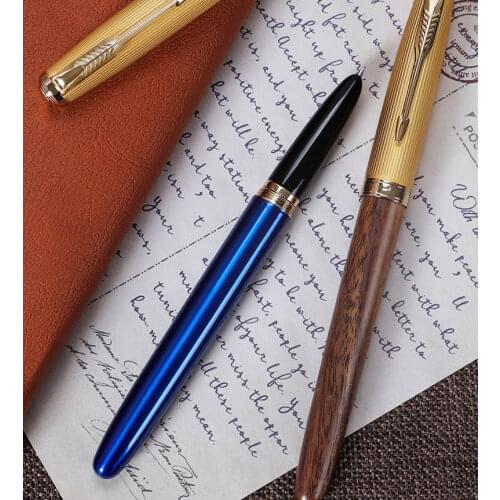 Jinhao 85 Fountain Pen Spiral Rotating Cap Office Writing Calligraphy Calligraphy Extra Fine Iridium Pen Metal Wood Retro Pen