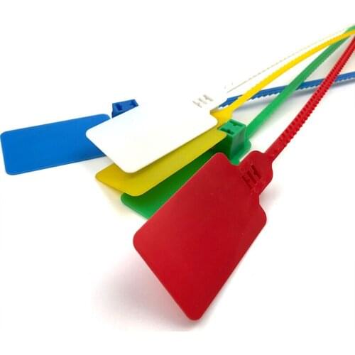 1000PCS Plastic Seals Without Metal Toothed type Disposable Logistics Seals Anti Theft Safety Cargo Bag Label Tie Security Tie