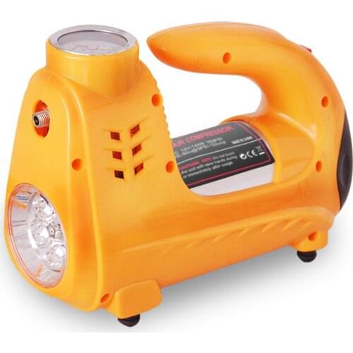 MACTANT 12V150PSI Portable Super Flow Car Air Pump Air Compressor With Light And Beacon / Auto Tire Inflator T10705a CN