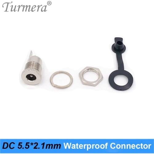 Turmera Battery Connector DC 5.5 mm x 2.1mm DC Power Jack Socket Female Connector DC 5.5*2.1 for Screwdriver Battery Waterproof