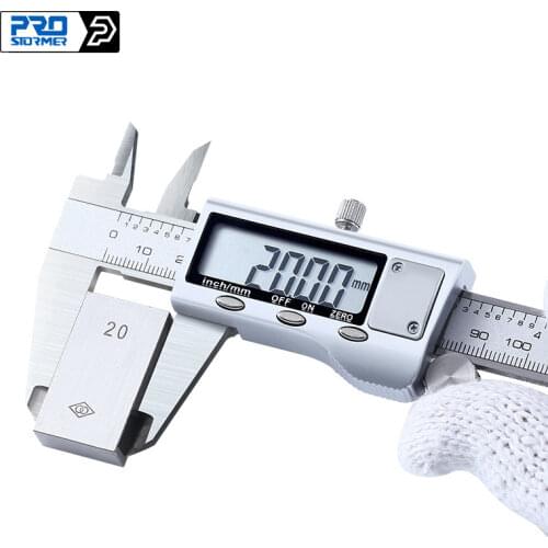 0-150mm Vernier Caliper Stainless Steel LCD Digital Caliper 6 Inch Micrometer Instrument Depth Measuring Tools by PROSTORMER