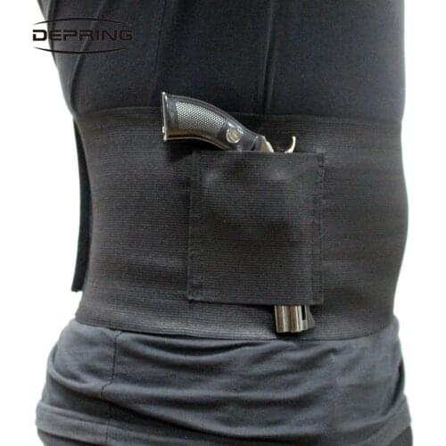 Slim Wrap Concealed Carry Belly Wrap Holster Belly Gun Holster Abdominal Band Pistol Holster