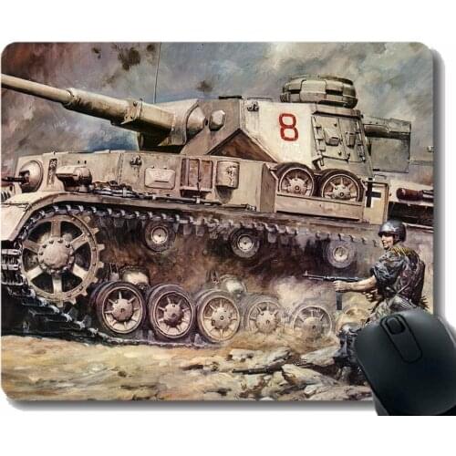 Your own Customized Mousepad,Military Panzer IV Rubber Base Mouse Pads