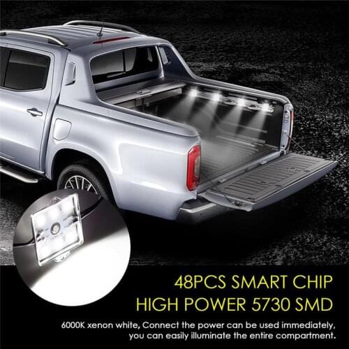High Bright Durable Cargo Camper 48 LED 12V Low Consumption RV Interior Light Trailer Boat Lamp Ceiling For Car Van#292141
