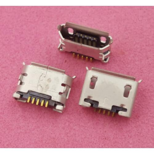 50Pcs Usb Charger Charging Doct Port Connector For Alcatel OT810 OT990 4010 4012 5035 6033 OT4010 Vodafone 875 V875 Plug