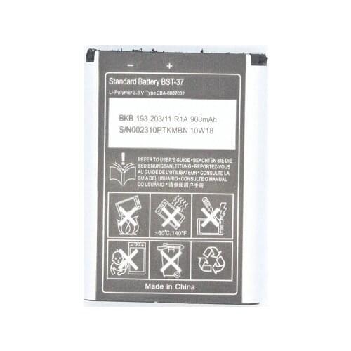 1x 900mAh BST-37 / BST37 Replacement Battery For D750 D750i J100i J210i J220a J220c J220i J230c J230i K310a K310c K310i ect