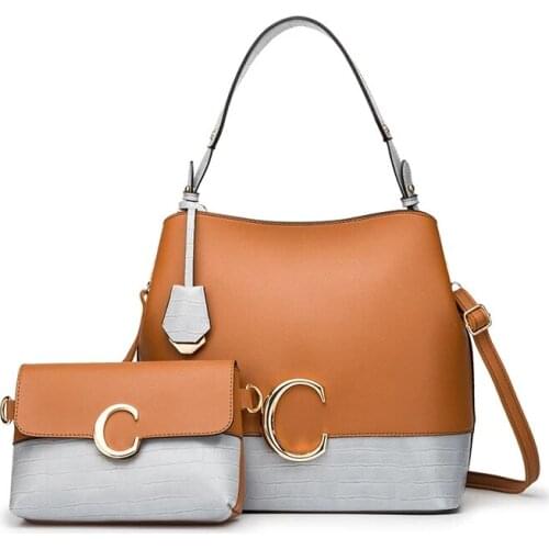 2pcs/set Women Leather Handbag Luxury Female Shoulder Bag Ladies Handbags Tote Bags for Women 2020 Crossbody Bag Sac