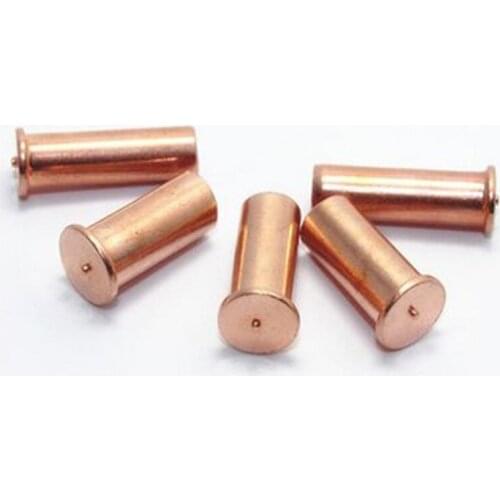 20pcs M4 Copper plating Internal thread Spot welding screw weldings studs Bolt 6mm-25mm Length Light rod diameter 6mm