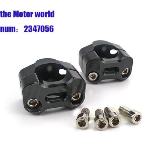 Pair 1 1/8" CNC Aluminum Motorcycle Handlebar Risers 28mm Adjustable Fat Bar Clamps Universal parts
