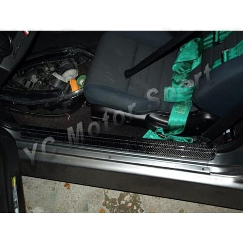 Car Accessories Carbon Fiber Door Sill 2pcs Fit For 1999-2002 Nissan S15 Silvia Door Plate Car-styling