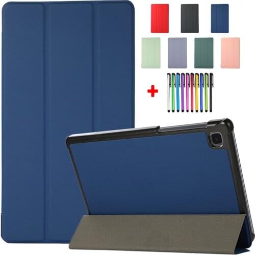 Tablet Caqa For Samsung Galaxy Tab A7 Lite Case 2021 SM-T220 SM-T225 Tri Fold PU Leather Funda For Samsung Tab A7 Lite Cover 8.7