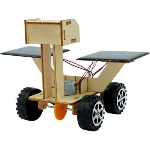 Kids DIY Assembly Solar Power Moon Rover Robot Model Scientific Experiment Toy