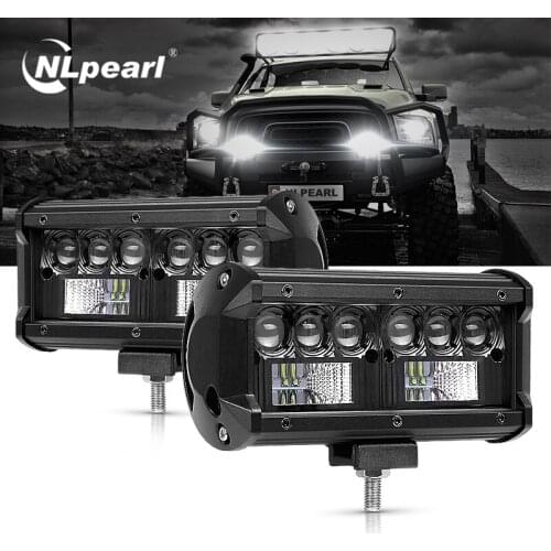 Nlpearl 4" 7" 12" 5D Led Light Bar Work Light Offroad 4x4 LED Lightbar for Tractor Truck SUV 4WD 4x4 ATV Car Driving Fog Lamp