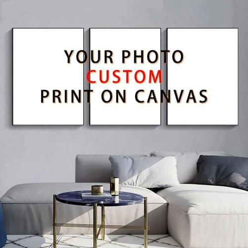 Holover Customized Canvas Oil Painting Posters Family Photos Anime Games Movie Landscape For Aesthetic Home Wall Art Decoration