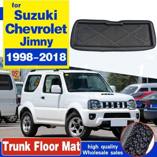Car Rear Boot Cargo Liner Tray For Suzuki Chevrolet Jimny Mazda AZ-Offroad 1998 - 2018 Trunk Luggage Floor Mats Carpets Pad Rug