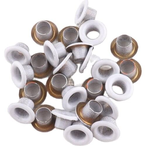 Metal Eyelets white 5*8mm Grommets for Leather Craft DIY Scrapbooking Shoes Knitwear Jeans Bags Practical Accessories
