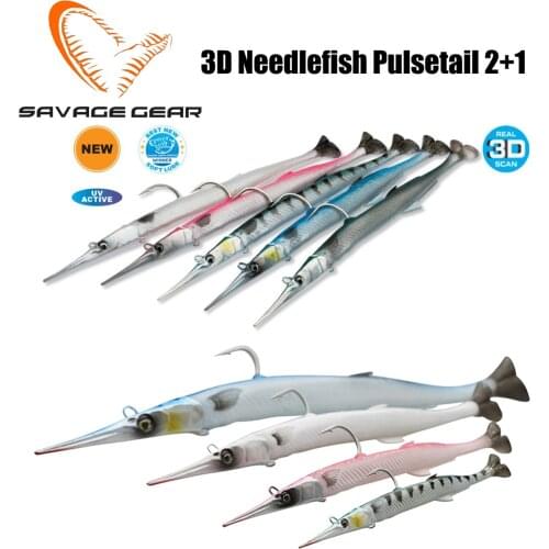 Savage gear Needlefish Pulsetail 2+1 Soft Bait