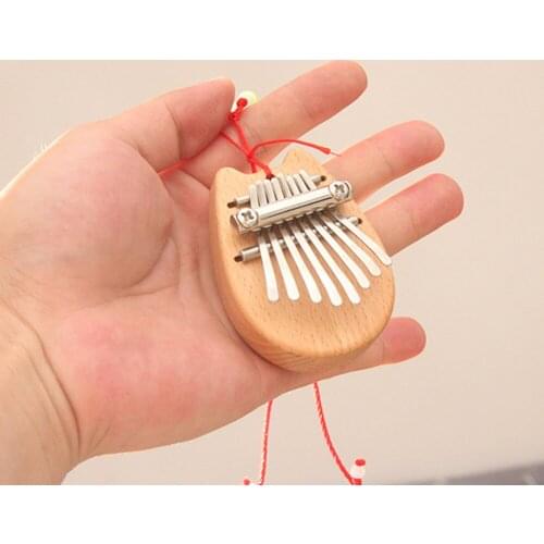 Mahogany Wood Thumb Finger Piano Mbira Mini 8 Keys Musical Instrument Kalimba Musical Enjoyable Instrument Supplies