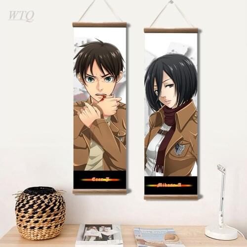 Anime Posters Wall Poster Canvas Painting Attack on Titan Eren Canvas Paintings Wall Decor Wall Art Picture Room Decor Home Deco
