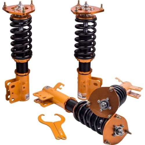 Full Height Adjustable Coilovers For Subaru Forester 1998-2002 1st Generation Shock Absorber 24 Ways Adjustable Damper