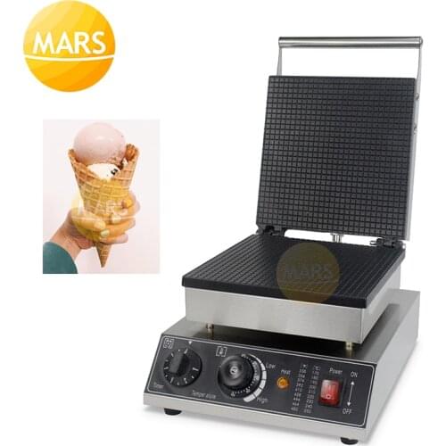 Commercial Holland Round Stroopwafel Maker Non-stick Electric Ice Cream Waffle Cone Maker Syrup Waffle Baking Iron Machine