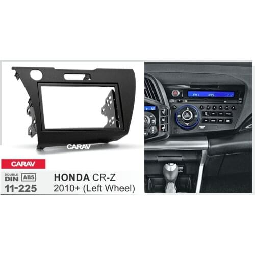Radio Fascia for HONDA CR-Z 2010+ Left Wheel Double Din Radio DVD Stereo CD Panel Dash Mount CARAV 11-225
