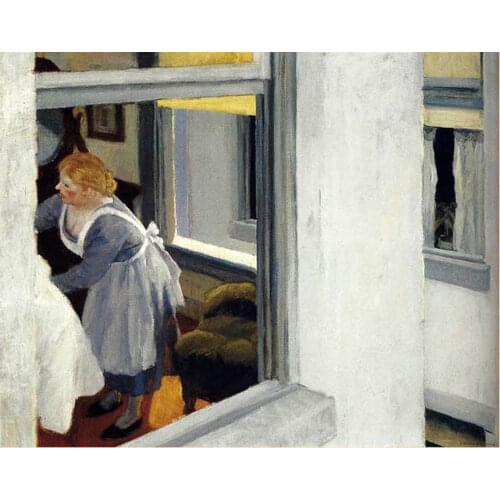 100% handmade Oil Painting reproduction on linen canvas,Apartment Houses by Edward Hopper,Free Shipping,High Quality