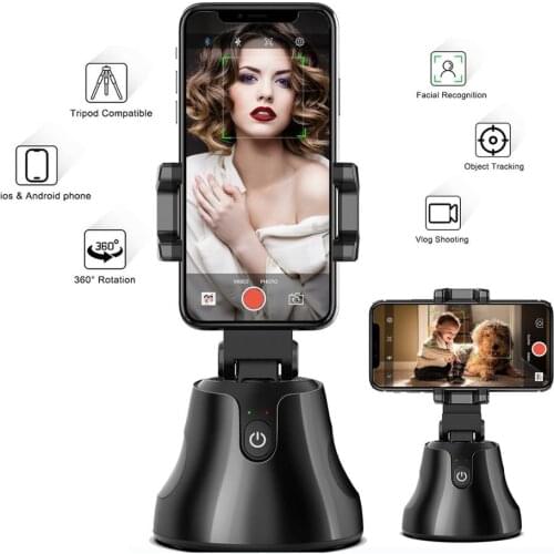Smart Portable Selfie Stick 360 Rotation Auto Face Object Tracking Camera Tripod Holder Smart Shooting Cell Phone Camera Mount