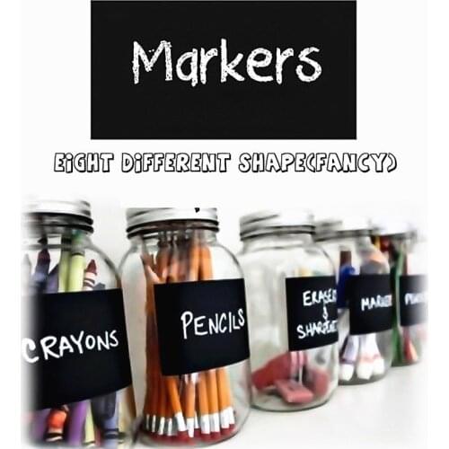 40PCS Erasable Chalkboard Blackboard Sticker Craft Kitchen Jar Organizer Tags Labels Sticker Kitchen Decor Bottle Graffiti Label
