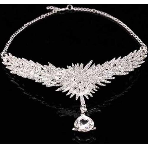 The Bride Frontlet Selling New Korean Rhinestones Fall Short Fashion Wedding Headdress Eyebrows Hair Ornaments Jewelry BN