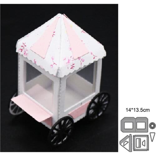 Craft dies Metal Cutting Dies Cut Mold Christmas Carriage Box Decoration Scrapbook Paper Craft Knife Mould Blade Punch Stencils