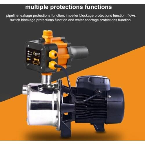 10A 220V~240V IP65 Waterproof Level Water Pump Automatic Switch Adjustable Water Pump Pressure Controller Household Pump