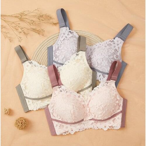 Minimizer Bras For Woman Lace Bralette Wire Free Push Up Lingerie Underwear For Woman Convertible Straps Plus Size Bras Ladies