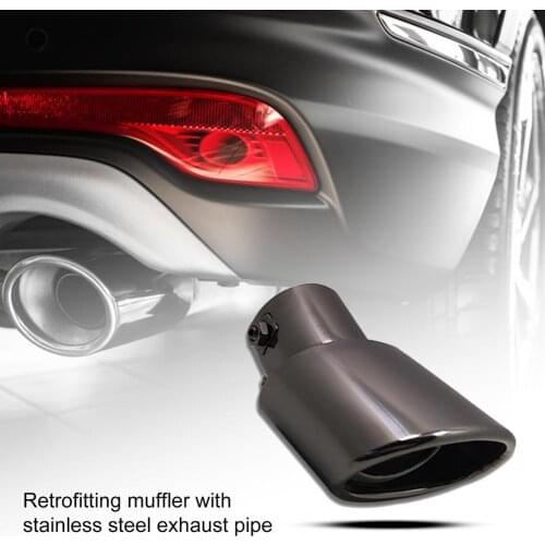 35% Hot Sales!!! 701 Muffler Pipe High Hardness Corrosion Resistance Black Car Exhaust Muffler Tip Pipe for Corolla