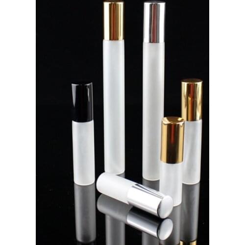 50pcs/lot 5ML 10ML 20ML White Frosted Spary Bottle Refillable Perfume Atomizer Bottles Thin Glass Cosmetic Container