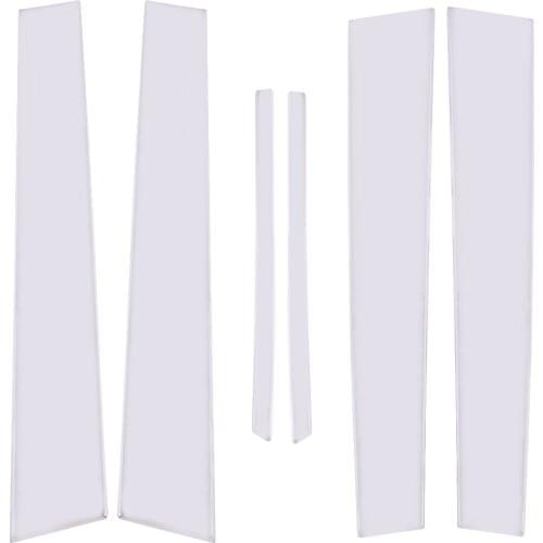 6Pcs/Set Stainless Steel Car Door Window Pillar Post Cover Trim Protector Fit For Toyota Camry Sedan 2011 2010 2009 2008 2007