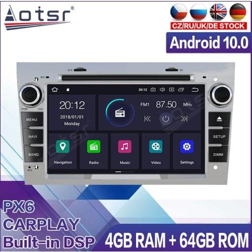 64GB Android Radio Car Multimedia Player For Opel Vauxhall Astra H G J Vectra Antara Zafira Corsa Vivaro Meriv Headunit GPS Navi