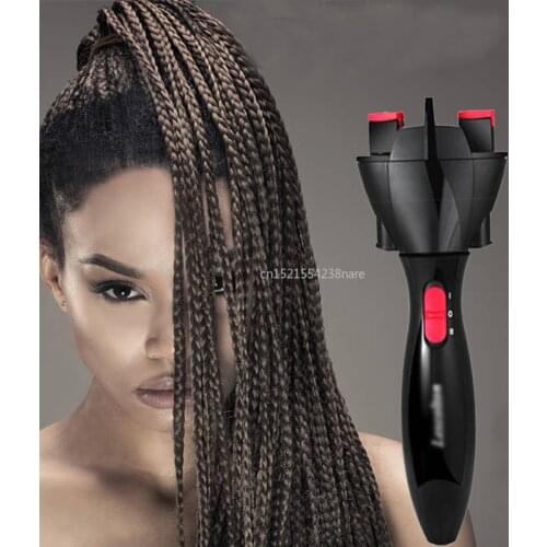 AuthenticAutomatic Knitted Device Hair Braider Styling Tools DIY Electric Two Strands Twist Braid Maker Hair Braider Machine